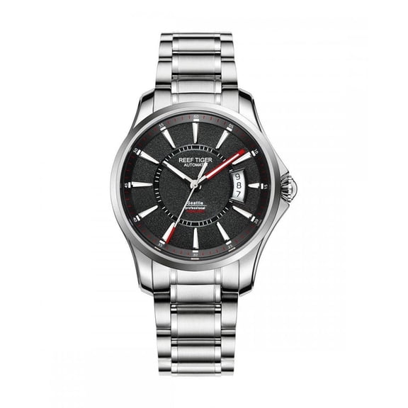 Men's automatic mechanical movement, round dial, high-quality stainless steel strap