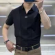 thumbnail image 4 of Camisas para hombre Camisa negra de manga corta para hombre de negocios Hipster Novedades en moda Hombre 2024 Trendyol Elegante I Asia Tops Estética Venta, 4 of 5