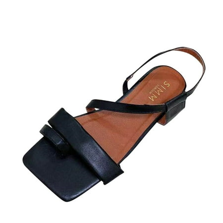 

Ladies Summer Fashion Large Size Slim Strap Fashion Flat Sandals