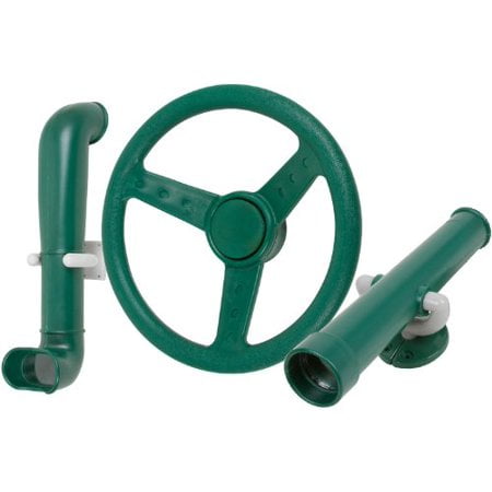 Swing Set Stuff Periscope Telescope and Steering Wheel Kit SSS Logo Sticker Swing Set Attachment Green