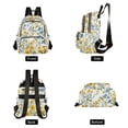 thumbnail image 4 of FORMRS Mini Backpack Purse for Women Travel Daypack Casual Shoulder Bag, Yellow Floral, 4 of 7