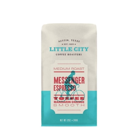 Messenger Espresso - Roasted by Little City Coffee Roasters - Whole Bean Coffee - 12oz Bag