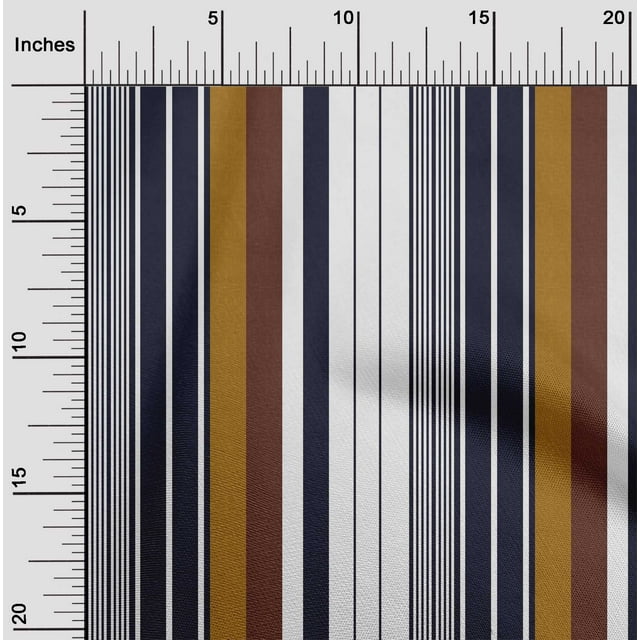oneOone Polyester Lycra Fabric Bayadere Stripe Printed Craft Fabric BTY 56 Inch Wide