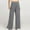 Gray, variant on LEBONYARD Trousers for Women Plus Size,Women's Stylish Casual Zipper Lace-up Solid Color Pants Khaki XL