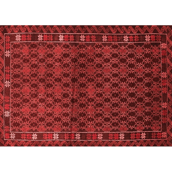 Ahgly Company Indoor Rectangle Persian Red Traditional Area Rugs, 7' x 9'