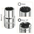 thumbnail image 2 of 2pcs 12 Point Socket 1/2" Drive by 13mm Metric CR-V Steel Shallow Sockets, 2 of 7