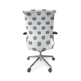 thumbnail image 5 of Ambesonne Eyes Office Chair Cover Stretchable High Back, Doodle Eyes with Eyelashes, Seafoam and White, 5 of 6