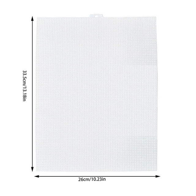 JJKBVCLO 1PC Plastic Canvas Sheets 7 Count Plastic Mesh Sheets Canvas Pad Crossing Needlework Mesh Knot Canvas Plastic Grid DIY Bag Accessories For Crafts And Sewing Projects