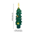 thumbnail image 3 of CofeeMO LED Flameless Taper Candles Battery Operated, Evergreen Christmas Window Candlesticks with 3D Flame Wick, 1 Pack, 3 of 7