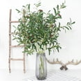 thumbnail image 2 of 1 Branch Artificial Plant Realistic Long-lasting 6/10 Forked Decorative Vivid Artificial Olive Branch Wedding Party Decor, 2 of 8