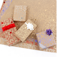 thumbnail image 4 of Envoltura de regalos, papel de regalo de Navidad, 8 piezas de 50*70 cm (oro*2 + morado*2 + plata*2 + rojo*2) brillar Electrónica, 4 of 5