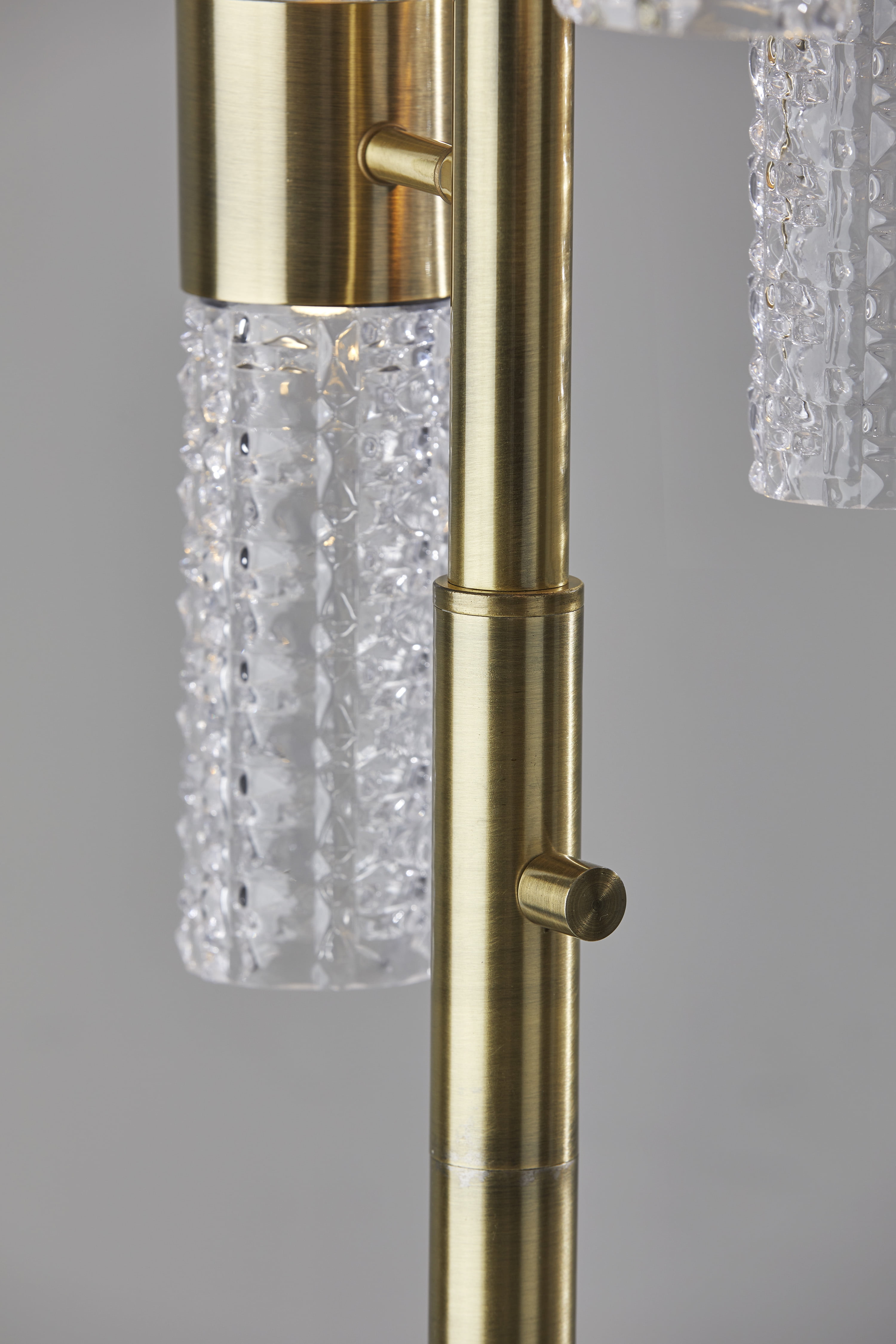 Harriet LED Floor Lamp with Antique Brass Finish