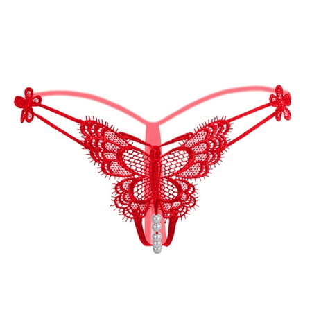

Womens Briefs Panties Thong Open Crotch Panties Low Waist Hollow T Pants Lingerie For Women