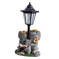 thumbnail image 3 of Estatua de Escultura para Jardín Figura de Animal Adorno con Luz Solar Automática Hecha de Resina Resistente Adecuado para Patios Césped Y S, 3 of 8