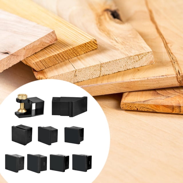 Kit de guía de de cola de milano, abrazaderas de riel guía, calibre de juntas de madera para corte de aleación de aluminio, marcador de