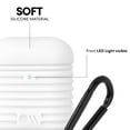 thumbnail image 5 of Case-Mate AirPods 2nd / 1st Generation Case with Carabiner Clip - Protective AirPods Gen 2 / 1 Generation Case - White, 5 of 6