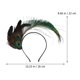 thumbnail image 5 of Tocado de plumas Carnaval Cosplay Accesorios para disfraces Fiesta Mujer Diadema, 5 of 8