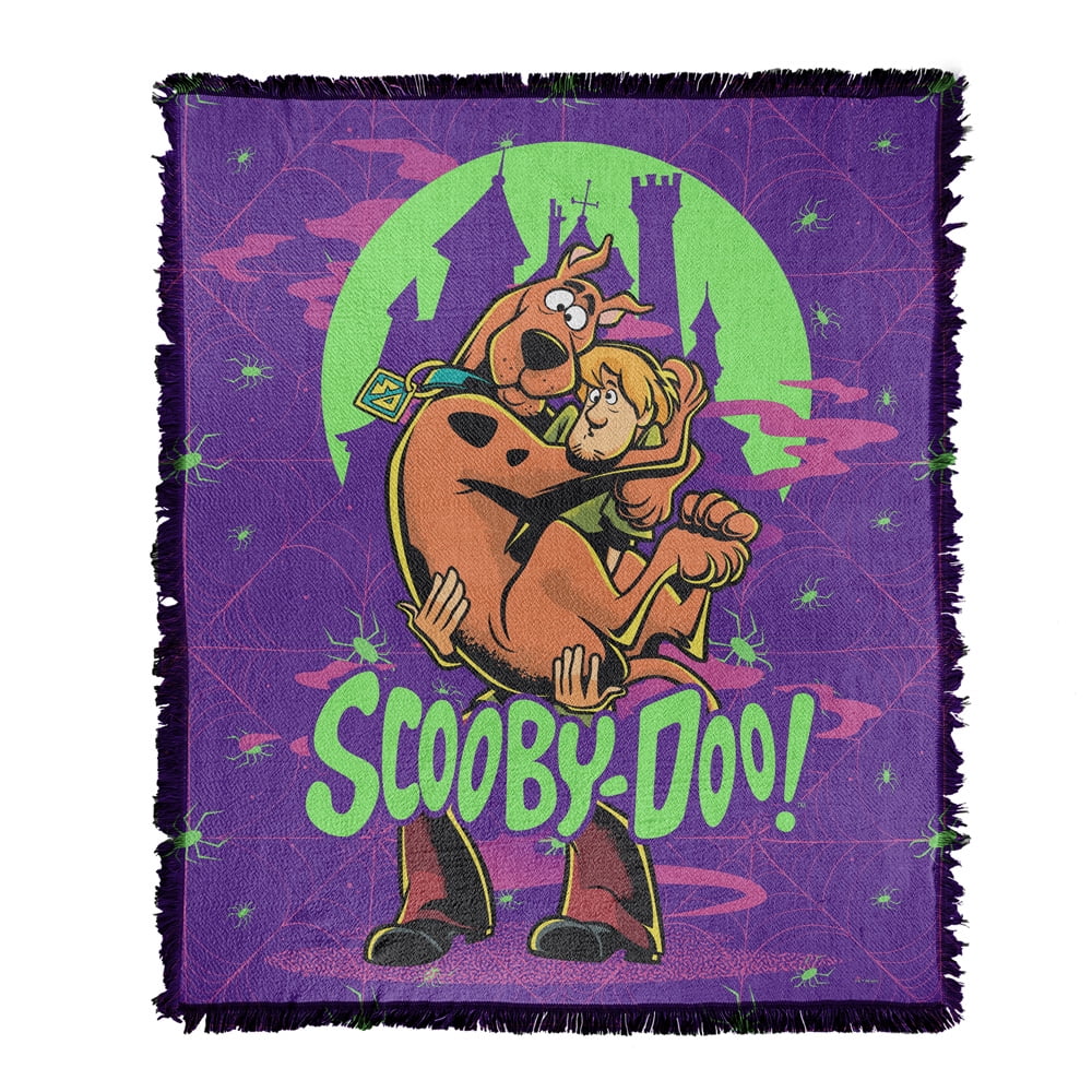Scooby Doo! Blanket, 50"x60" Scooby and Shaggy Woven Tapestry Cotton