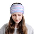 thumbnail image 6 of Disketp Striped Gradient Slouchy Beanie Hip-Hop Soft Lightweight Running Beanie Adult Hats Chemo Cap for Men Women, 6 of 8