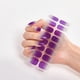 thumbnail image 2 of Cubierta completa de gradiente de purpurina, pegatinas de Arte de uñas, tiras de esmalte de uñas plateadas y púrpuras, pegatina de lámina impermeable para manicura DIY, 2 of 6