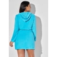 thumbnail image 2 of Swimsuits for All Women's French Terry Tie Waist Hoodie Cover Up, 2 of 4