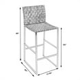 thumbnail image 2 of Butler Specialty Company Urban Woven Leather Rectangular  28" Barstool - Black, 2 of 8