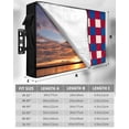 thumbnail image 7 of Outdoor TV Cover 48 to 50 Inch Weatherproof, Abstract Modern Waterproof TV Screen Protector for Outside Decor with Zipper and Pocket 48"L x 30"H , 4th of July Checkered Red Navy Blue White, 7 of 7