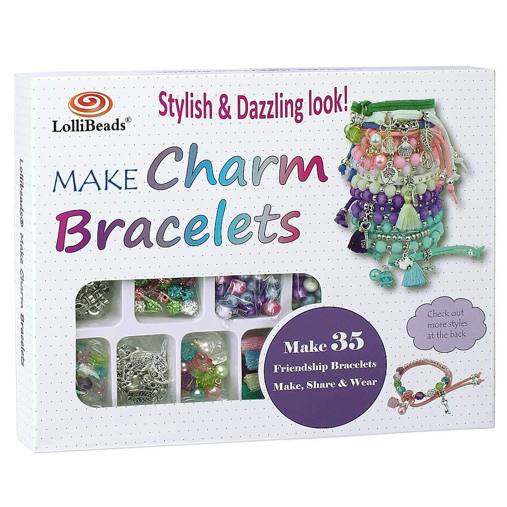 Lollibeads (TM) Make Charm Bracelets Kits 800 Pieces Premium Bracelet