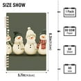 thumbnail image 2 of FORMRS 1-Subject Spiral Notebook 8" x 5" College Ruled 60 Refillable Sheet, Gray Snowmen, 2 of 7