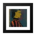 thumbnail image 2 of Édouard Vuillard 12x12 Black Modern Framed Museum Art Print Titled - Bust of a Man in Costume (1890), 2 of 5