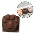 thumbnail image 3 of Teclado mecánico de silicona con forma de pata de gato para Cherry, accesorios profesionales marrón, 3 of 9