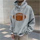 thumbnail image 1 of Sudadera con capucha para hombre, estilo casual, con cuello redondo, estampado, manga larga, blusa de poliéster, 1 of 6