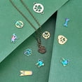 thumbnail image 5 of 22pcs Dog Paw Charms Dog Cat Pendants Pet Bear Footprint Pendant Rainbow Metal Animal Charms Hollow, 5 of 6