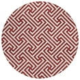 thumbnail image 2 of Addison Rugs Chantille Indoor/Outdoor Transitional Geometric Merlot Washable Round Rug, 8' x 8', 2 of 6