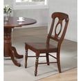 thumbnail image 2 of Coastal Cool Dining Chairs ? Set of 2 Solid Wood, Chestnut Brown, Ergonomic, Heavy-Duty & Stylish for Dining Room, Kitchen or Office, 2 of 3