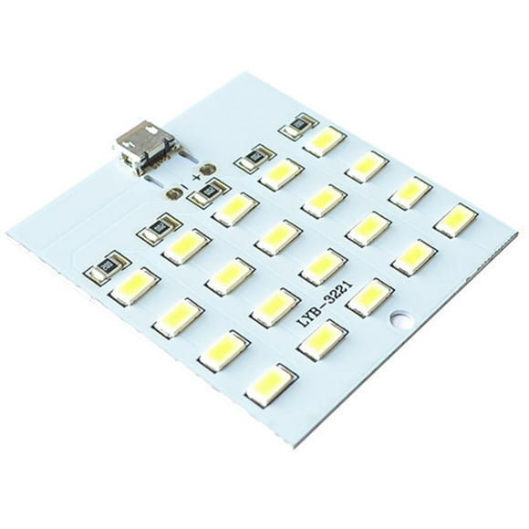 8/12/16/20 Beads White Mirco USB 5730 LED Lighting Panel 430mA~470mA White Emergency Panel Lights Electronic DIY