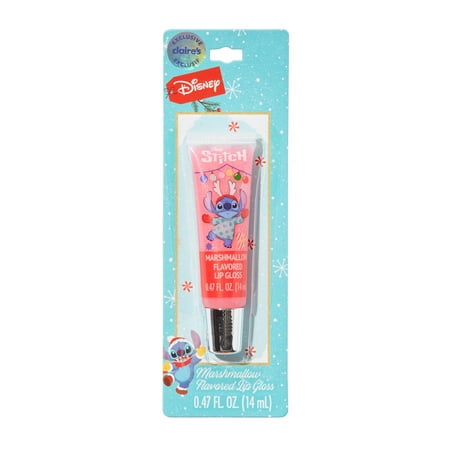 Claire's Disney's Holiday Stitch Light Pink Marshmallow Flavored Lip Glosses, Children's