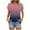 Pink, variant on Gradient Shirts Oversized Tshirts for Women V Neck Short Sleeve Summer Tops 2025 Casual Loose Fit Cute Tees Clothes