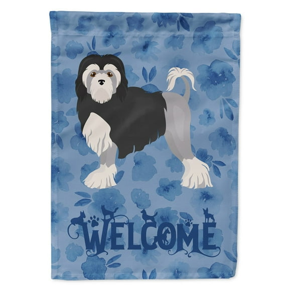 Carolines Treasures CK6015CHF Lowchen Little Lion Dog 2 Welcome Flag Canvas House Size Large multicolor