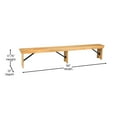 thumbnail image 5 of Flash Furniture HERCULES Solid Pine 3-Seat Folding Farm Bench Light Natural (XAB96X12LLN), 5 of 9