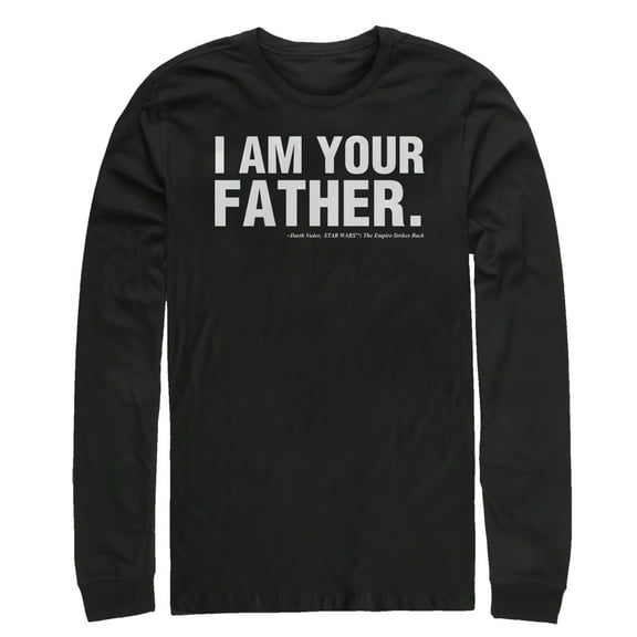 Men's Star Wars I am Your Father Long Sleeve Shirt Black Large