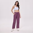 thumbnail image 7 of Women's High Waist Lounge Pants Wide Leg Yoga Sweatpants Loose Casual Pockets Drawstring Workout Joggers Pants, 7 of 7