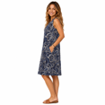 thumbnail image 2 of Women's Floral Print Sleeveless Midi Dress Crew Neck A-Line Casual Swing Dress, 2 of 7