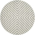 thumbnail image 4 of SAFAVIEH Cambridge Lilly Geometric Wool Area Rug, Silver/Ivory, 10' x 10' Square, 4 of 10