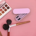 thumbnail image 3 of Eyelash Brush Awwp Final Clear Out Reusable Eyelash Brush and Eyebrow Brush, Silicone Eyelash Brush, Mascara Wands, Cosmetic Makeup Brush Tools with Case, Suitable for Eyebrows and Eyelashes， Pink, 3 of 8
