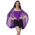 thumbnail image 2 of Moomaya Open Front Printed Shrug Printed Kimono Sleeve Beach Cover Up For Women, 2 of 5