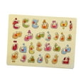 thumbnail image 1 of Wooden Arabic Alphabet Puzzle Educational Learning Toys Letter Puzzles Board for, 1 of 9