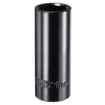 Uxcell 1/2" Drive 6 Point Socket 21mm Deep Impact Pneumatic Sockets, Black Glossy