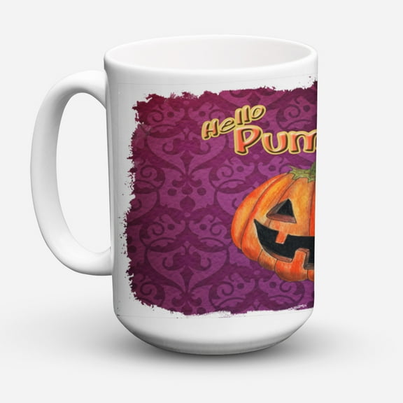Hello Pumpkin Halloween Coffee Mug 15 oz