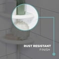 thumbnail image 5 of Zenna Home Pole Shower Caddy, White, 5 of 6